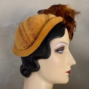 Accessories | Glorious 195s Mustard Color Dotted Velour And  display picture 2